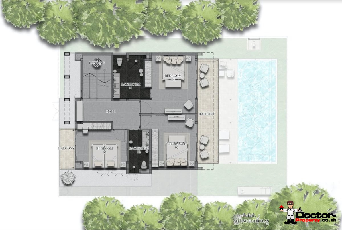 New 3 Bedroom Pool Villa - Chaweng - Koh Samui - for sale